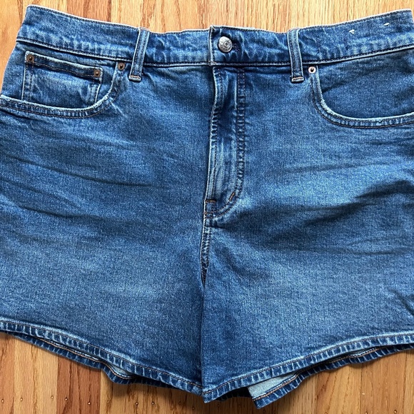 Madewell The Perfect Vintage Mid-Length Jean Shorts - Picture 1 of 5